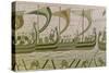 Duke William and His Fleet Cross the Channel to Pevensey, from the Bayeux Tapestry, Before 1082-null-Stretched Canvas