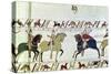 Duke William Asks Vital If He Has Seen Harold's Army, Detail from the Bayeux Tapestry, Before 1082-null-Stretched Canvas