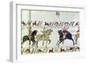 Duke William Asks Vital If He Has Seen Harold's Army, Detail from the Bayeux Tapestry, Before 1082-null-Framed Giclee Print