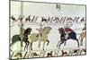 Duke William Asks Vital If He Has Seen Harold's Army, Detail from the Bayeux Tapestry, Before 1082-null-Mounted Giclee Print