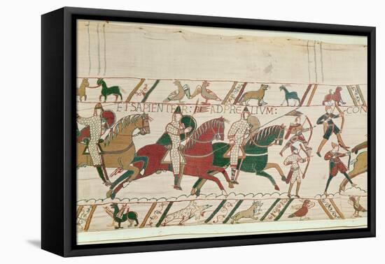 Duke William (C.1028-87) Exhorts His Troops to Prepare Themselves Manfully and Prudently for Battle-French-Framed Stretched Canvas