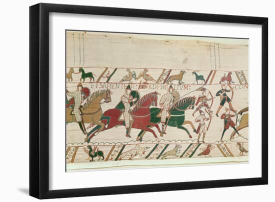 Duke William (C.1028-87) Exhorts His Troops to Prepare Themselves Manfully and Prudently for Battle-French-Framed Giclee Print