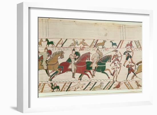 Duke William (C.1028-87) Exhorts His Troops to Prepare Themselves Manfully and Prudently for Battle-French-Framed Giclee Print