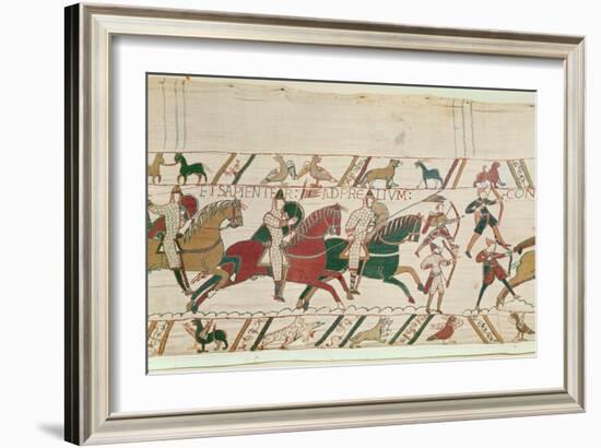 Duke William (C.1028-87) Exhorts His Troops to Prepare Themselves Manfully and Prudently for Battle-French-Framed Giclee Print