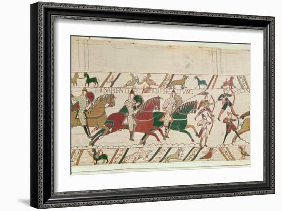 Duke William (C.1028-87) Exhorts His Troops to Prepare Themselves Manfully and Prudently for Battle-French-Framed Giclee Print