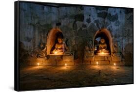 Dukkanthein Pagoda, Dated 1571, Mrauk U, Rakhaing State, Myanmar (Burma), Asia-Nathalie Cuvelier-Framed Stretched Canvas