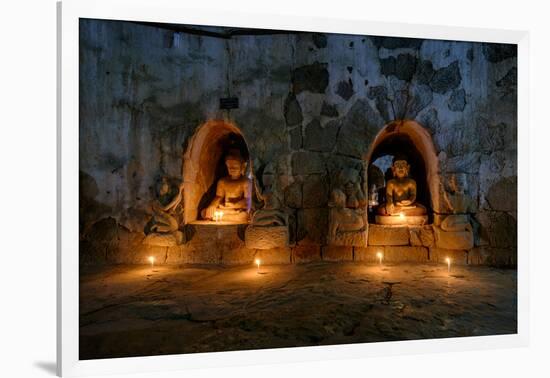 Dukkanthein Pagoda, Dated 1571, Mrauk U, Rakhaing State, Myanmar (Burma), Asia-Nathalie Cuvelier-Framed Photographic Print