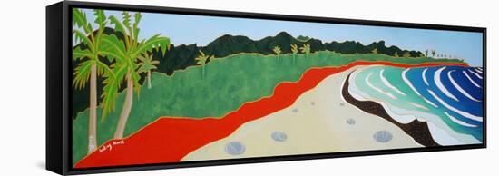 Dulan beach looking north, 2010-Timothy Nathan Joel-Framed Stretched Canvas