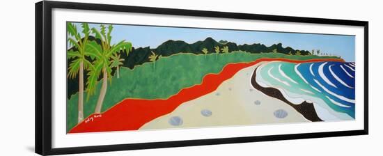 Dulan beach looking north, 2010-Timothy Nathan Joel-Framed Giclee Print