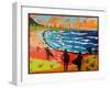 Dulan beach surfers, 2010-Timothy Nathan Joel-Framed Giclee Print