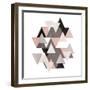 Dull Tri Rose-OnRei-Framed Art Print