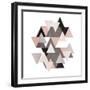 Dull Tri Rose-OnRei-Framed Art Print