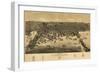 Duluth, Minnesota - Panoramic Map-Lantern Press-Framed Art Print