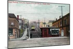 Duluth, Minnesota - View of the Superior St Incline Railway-Lantern Press-Mounted Art Print