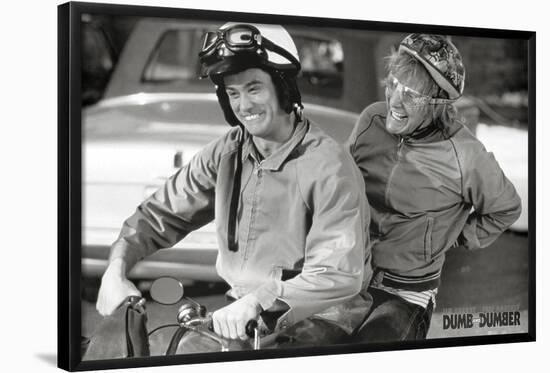 Dumb and Dumber Movie Harry and Lloyd on Scooter Poster Print-null-Framed Poster