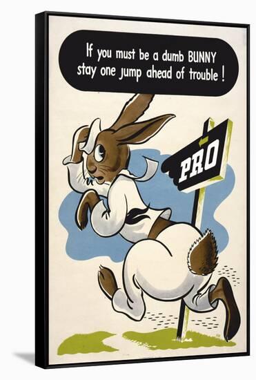 Dumb Bunny-null-Framed Stretched Canvas