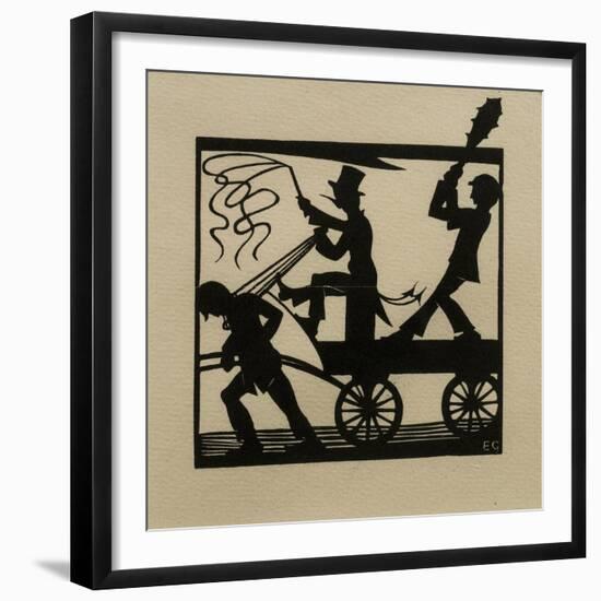 Dumb-Driven Cattle, 1915-Eric Gill-Framed Giclee Print