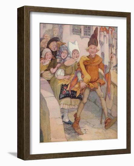'Dummling and his Golden Goose', 1937-Anne Anderson-Framed Giclee Print