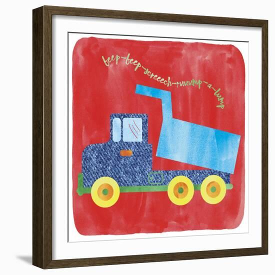 Dump Truck-Erin Clark-Framed Giclee Print