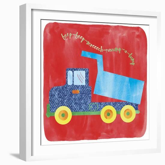 Dump Truck-Erin Clark-Framed Giclee Print