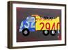 Dump Truck-Design Turnpike-Framed Premium Giclee Print