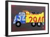 Dump Truck-Design Turnpike-Framed Giclee Print