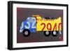 Dump Truck-Design Turnpike-Framed Giclee Print