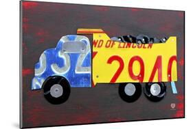 Dump Truck-Design Turnpike-Mounted Giclee Print