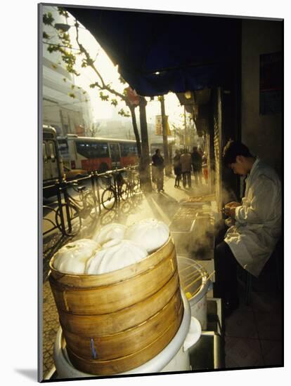Dumpling Seller, Shanghai, China-Ellen Clark-Mounted Photographic Print