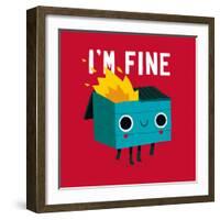 Dumpster Is Fine-Michael Buxton-Framed Art Print