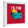 Dumpster Is Fine-Michael Buxton-Framed Art Print