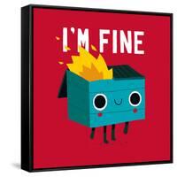 Dumpster Is Fine-Michael Buxton-Framed Stretched Canvas