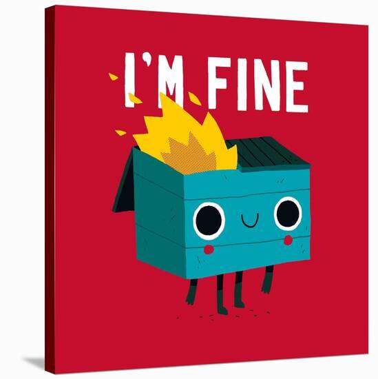 Dumpster Is Fine-Michael Buxton-Stretched Canvas