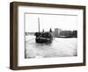 Dumpy Barge on the Thames Loaded with Hay or Esparto, London, C1905-null-Framed Photographic Print