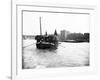 Dumpy Barge on the Thames Loaded with Hay or Esparto, London, C1905-null-Framed Photographic Print