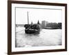 Dumpy Barge on the Thames Loaded with Hay or Esparto, London, C1905-null-Framed Photographic Print