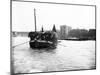 Dumpy Barge on the Thames Loaded with Hay or Esparto, London, C1905-null-Mounted Premium Photographic Print