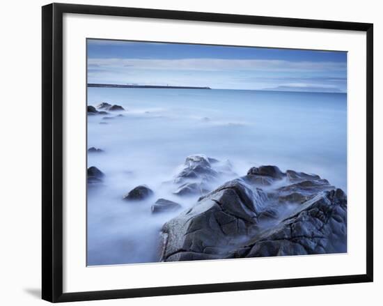 Dun Laoghaire Pier and Howth Island, Dublin, County Dublin, Republic of Ireland, Europe-Jeremy Lightfoot-Framed Photographic Print