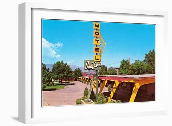 Dun Rovin' Vintage Motel-null-Framed Art Print