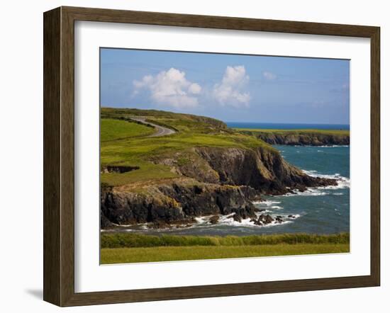Dunabrattin Head, the Copper Coast, County Waterford, Ireland-null-Framed Photographic Print