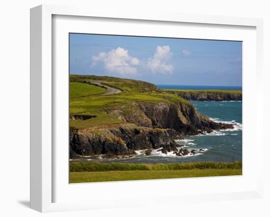 Dunabrattin Head, the Copper Coast, County Waterford, Ireland-null-Framed Photographic Print