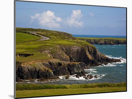 Dunabrattin Head, the Copper Coast, County Waterford, Ireland-null-Mounted Photographic Print