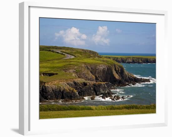 Dunabrattin Head, the Copper Coast, County Waterford, Ireland-null-Framed Photographic Print