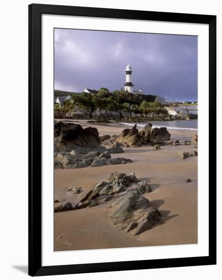 Dunagree Point Lighthouse, Inishoven Peninsula, County Donegal, Ulster, Republic of Ireland, Europe-Patrick Dieudonne-Framed Photographic Print