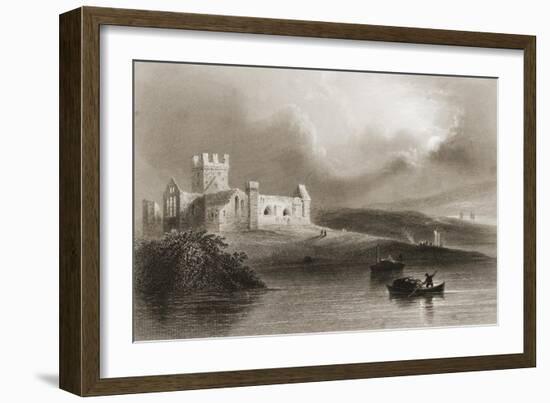 Dunbrody Abbey, County Wexford, Ireland, from 'scenery and Antiquities of Ireland' by George…-William Henry Bartlett-Framed Giclee Print