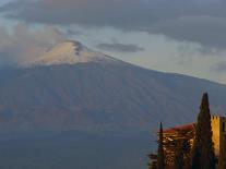 Mount Etna Volcano from Taormina, Mount Etna Region, Sicily, Italy, Europe-Duncan Maxwell-Photographic Print