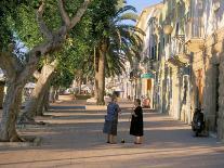 Via Cavour, Street Facing the Harbour, Carloforte, Southwest Area, Island of Sardinia, Italy-Duncan Maxwell-Photographic Print