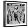 Duncan Richardson, 3-Year-Old Swimming Prodigy, Spouting Water Like a Whale, Town House Pool-Martha Holmes-Framed Photographic Print