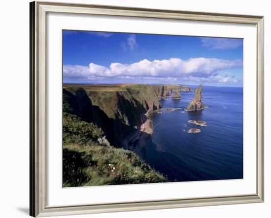 Duncansby Head Sea Stacks, North-East Tip of Scotland, Caithness, Highland Region, Scotland, UK-Patrick Dieudonne-Framed Photographic Print