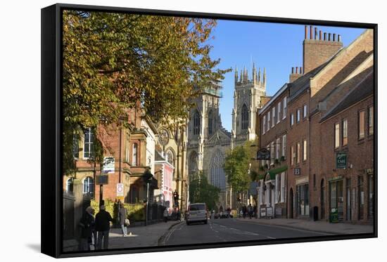 Duncombe Place, York, Yorkshire, England, United Kingdom, Europe-Peter Richardson-Framed Stretched Canvas